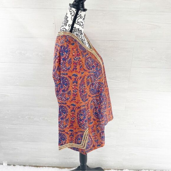 Soft Surroundings Moroccan Embroidered Embellished Tunic Top - Picture 5 of 9